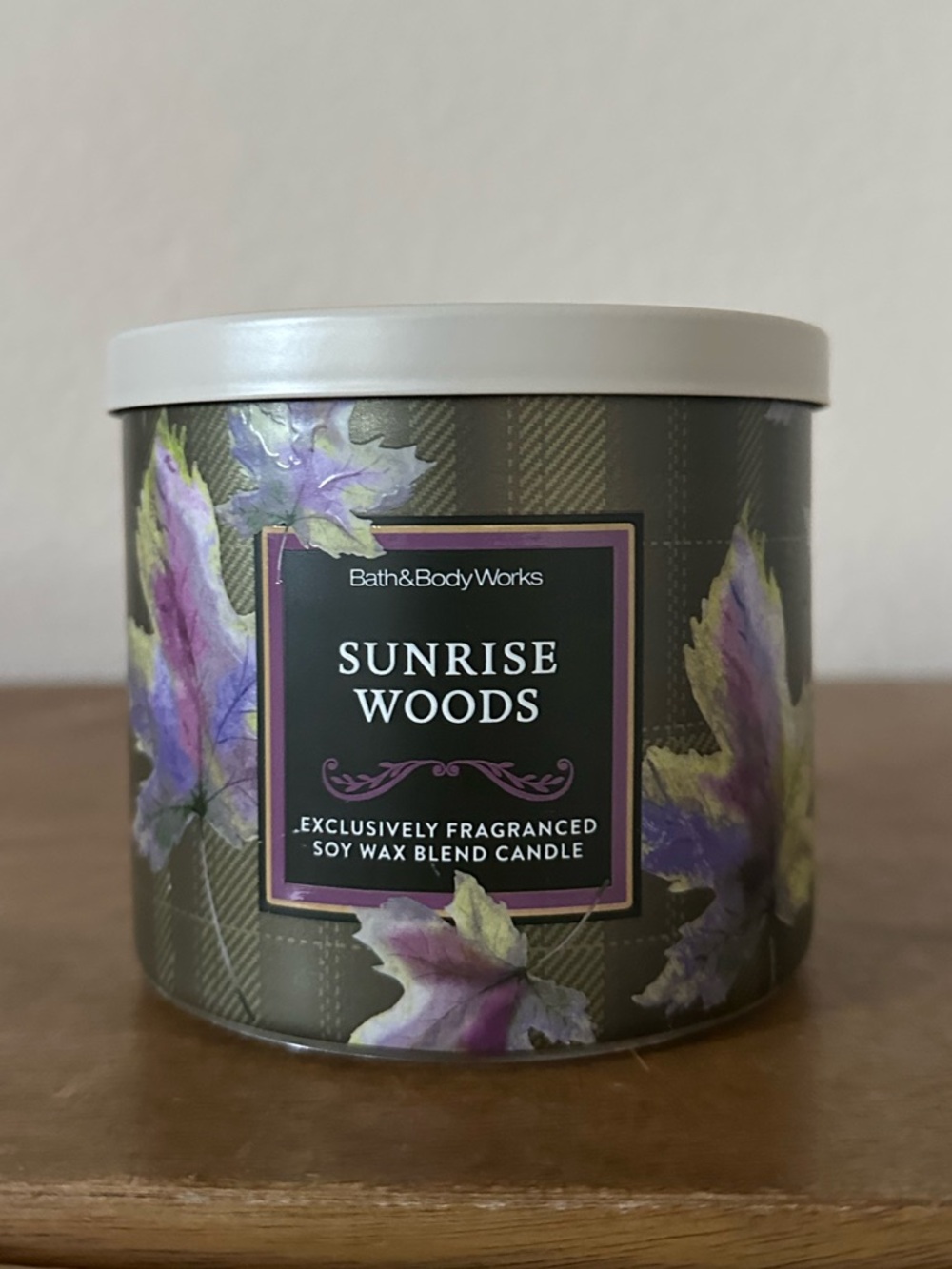NEW Bath & Body Works SUNRISE WOODS 3 wick candle NEW